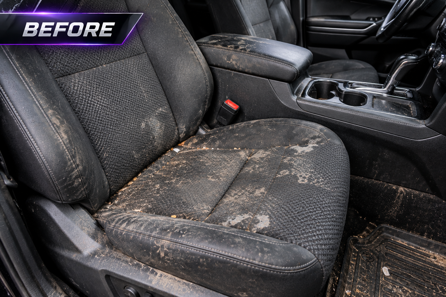Sample interior before detailing