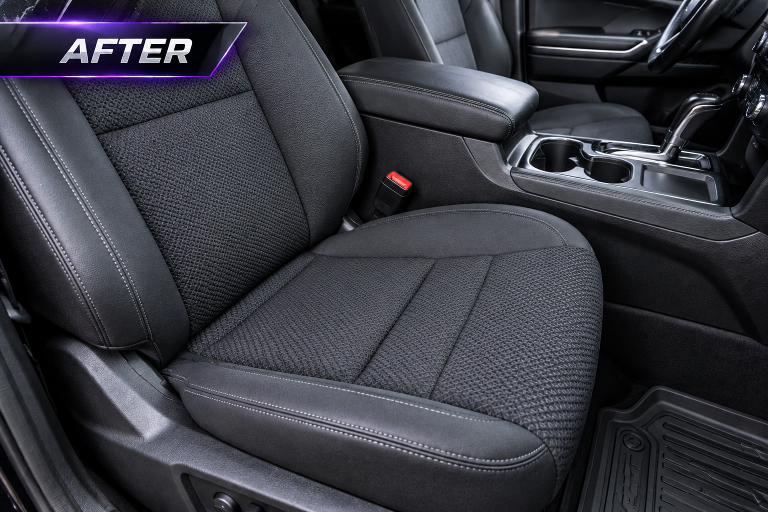 Sample interior after detailing